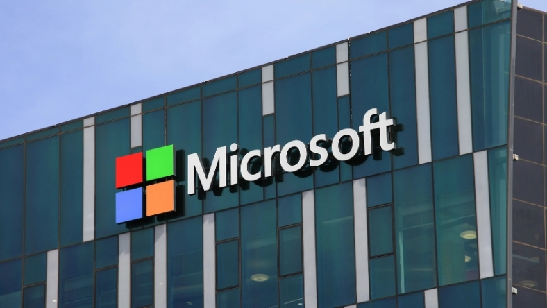 Microsoft headquarters building linked to cloud-based AI services